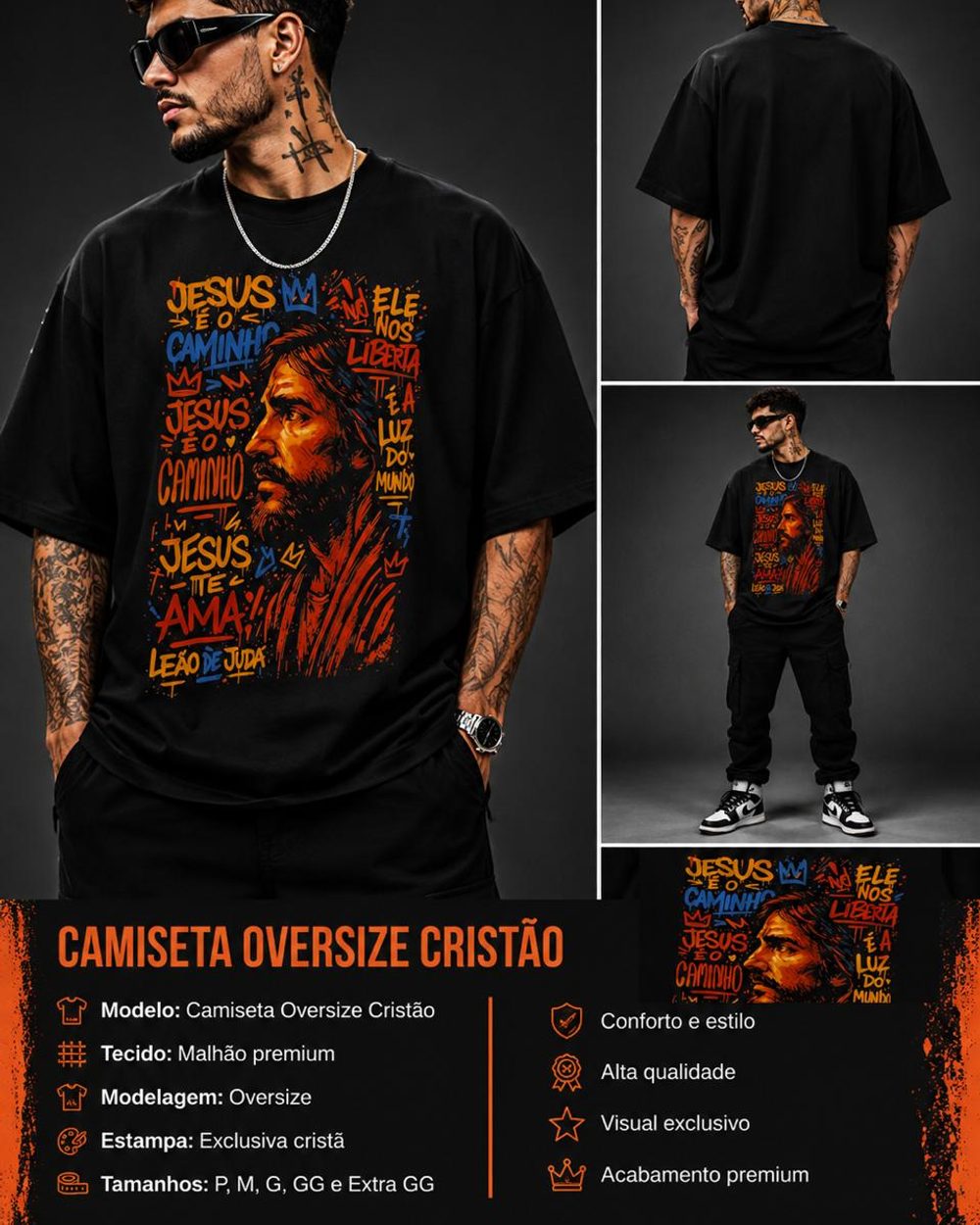 Camiseta Cristã Jesus Te Ama